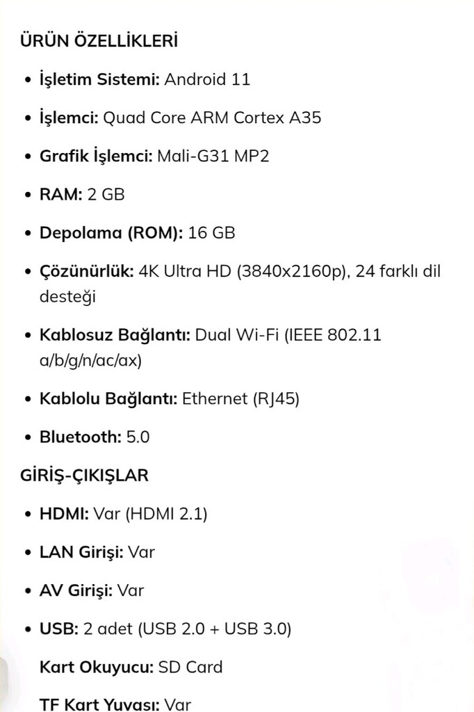 WELLBOX COSMO ANDROİD TV - 4