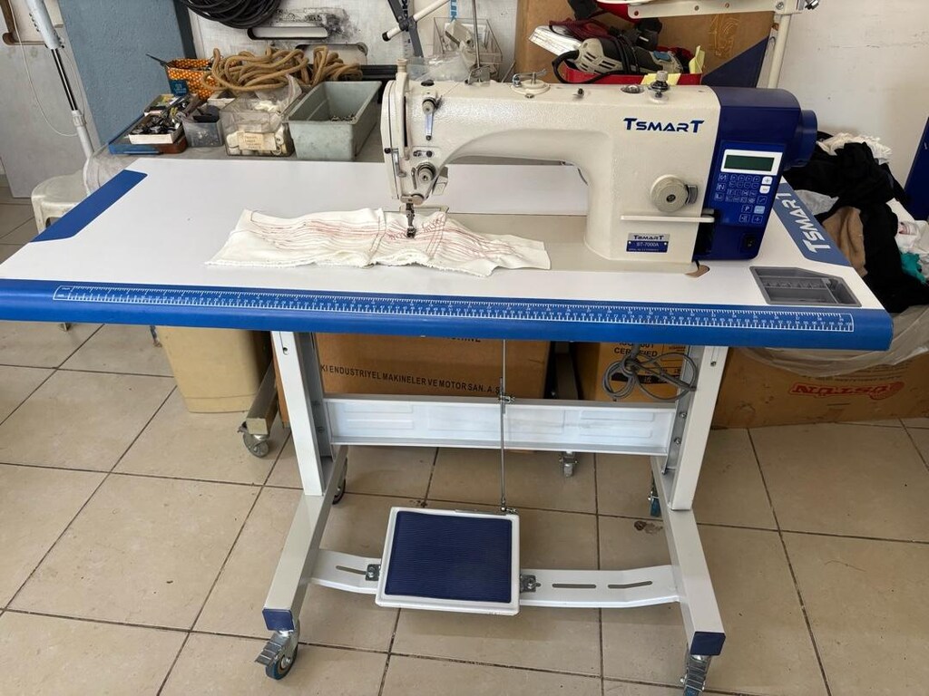 Tsmart kafadan motorlu tam otomatik düz makina - 4