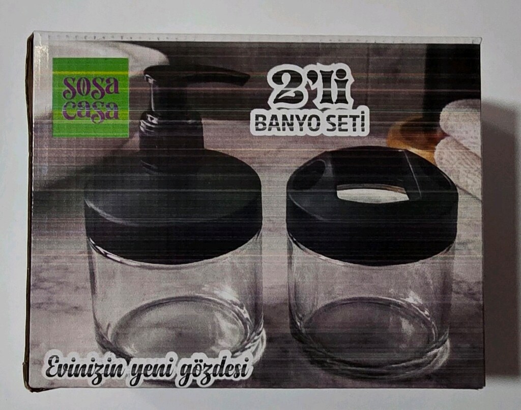 Sosa Casa cam 2 li banyo seti. Sıfır kutusunda. - 4