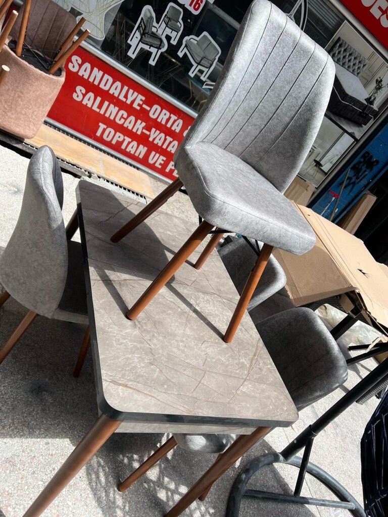 masa sandalye takımı 4 sandalye 1 adet masa - 2