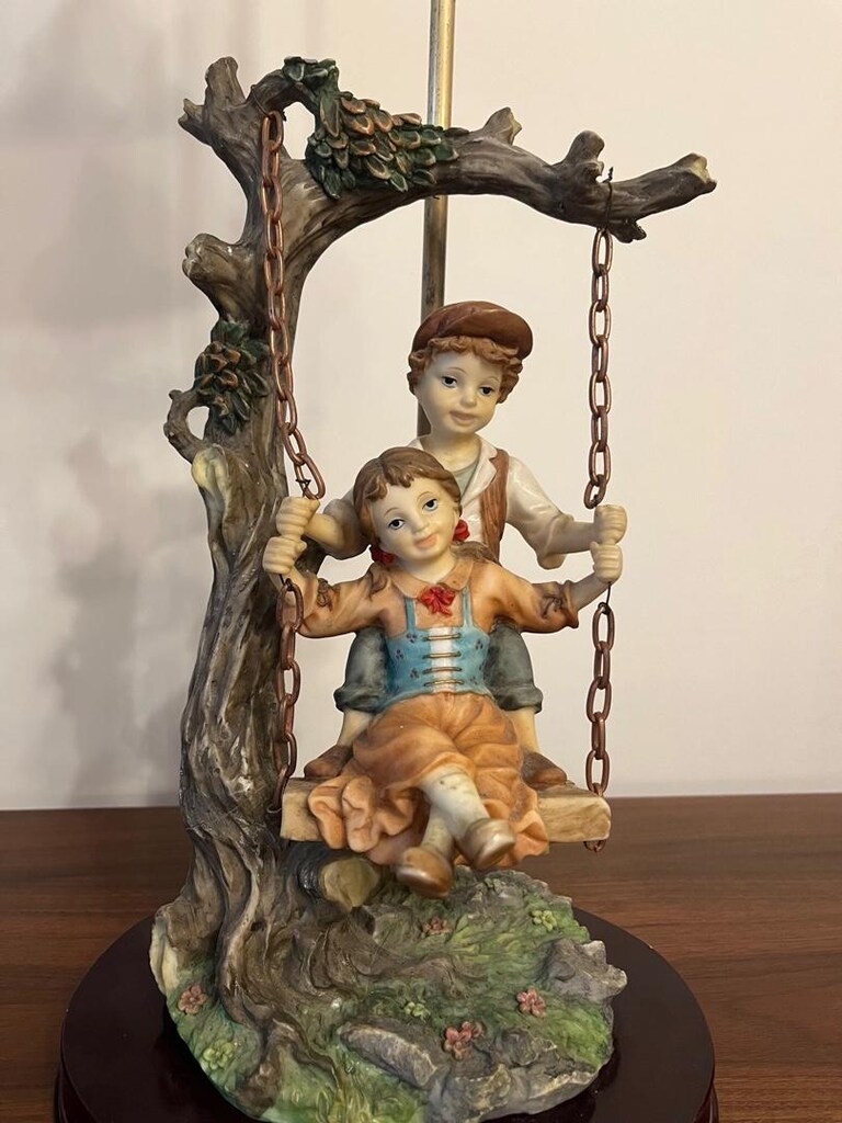 Vintage La Anina Collection Çift Gece Lambası Abajur - 15