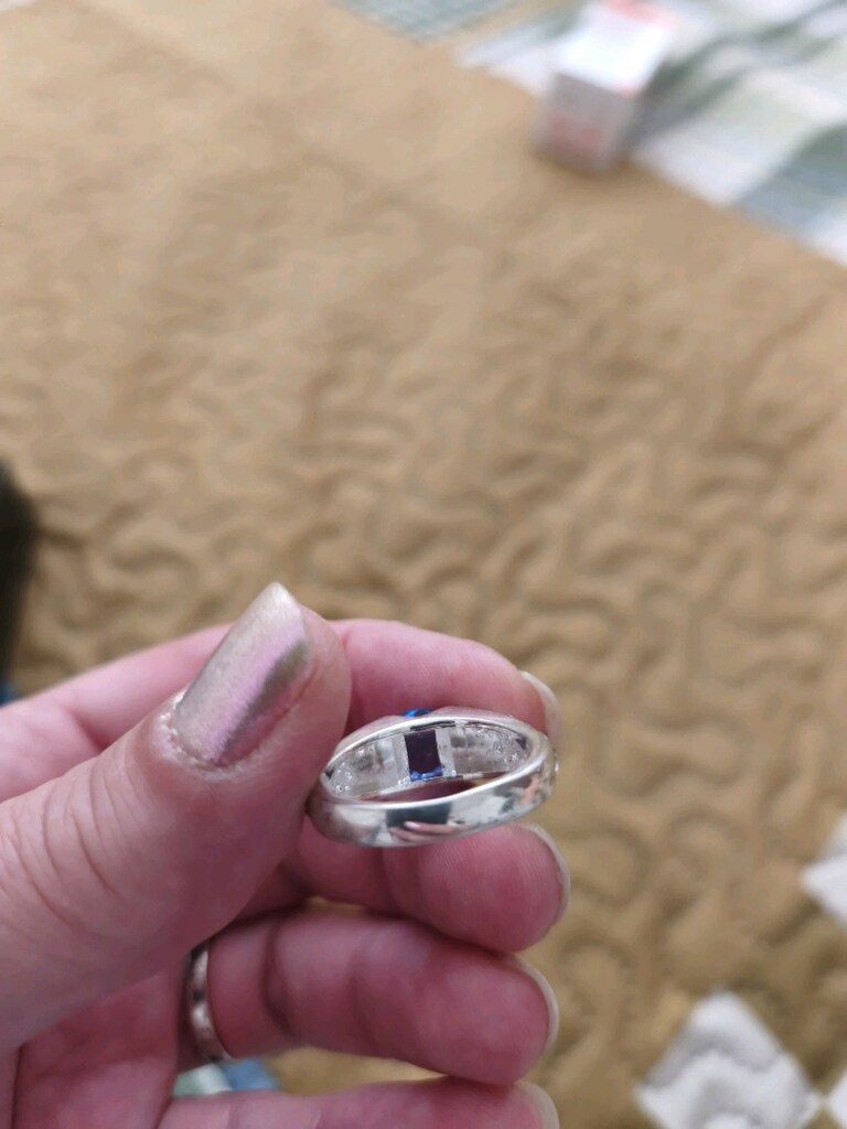 Çelık topaz yüzük - 4