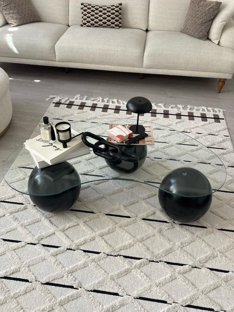Cam Orta Sehpa Fasülye - 4