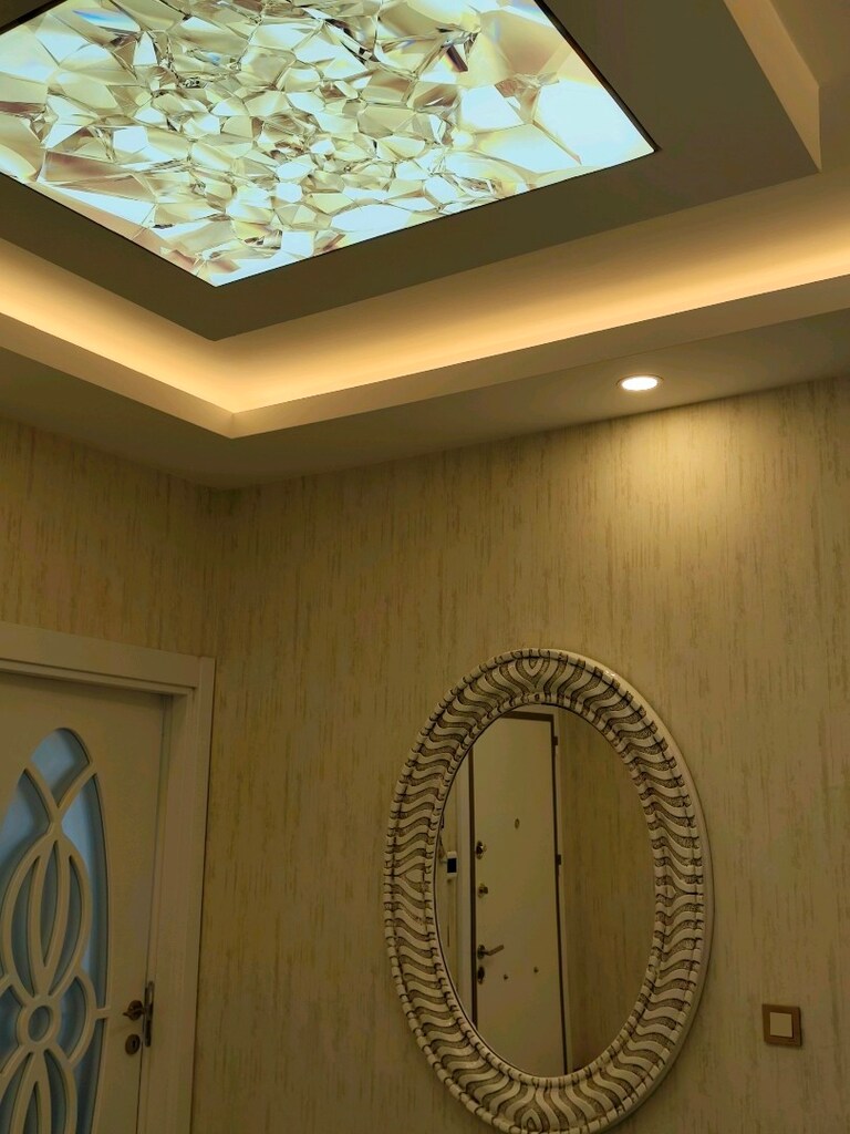 dekoratif oval büyük boy duvar ve salon aynası - 4