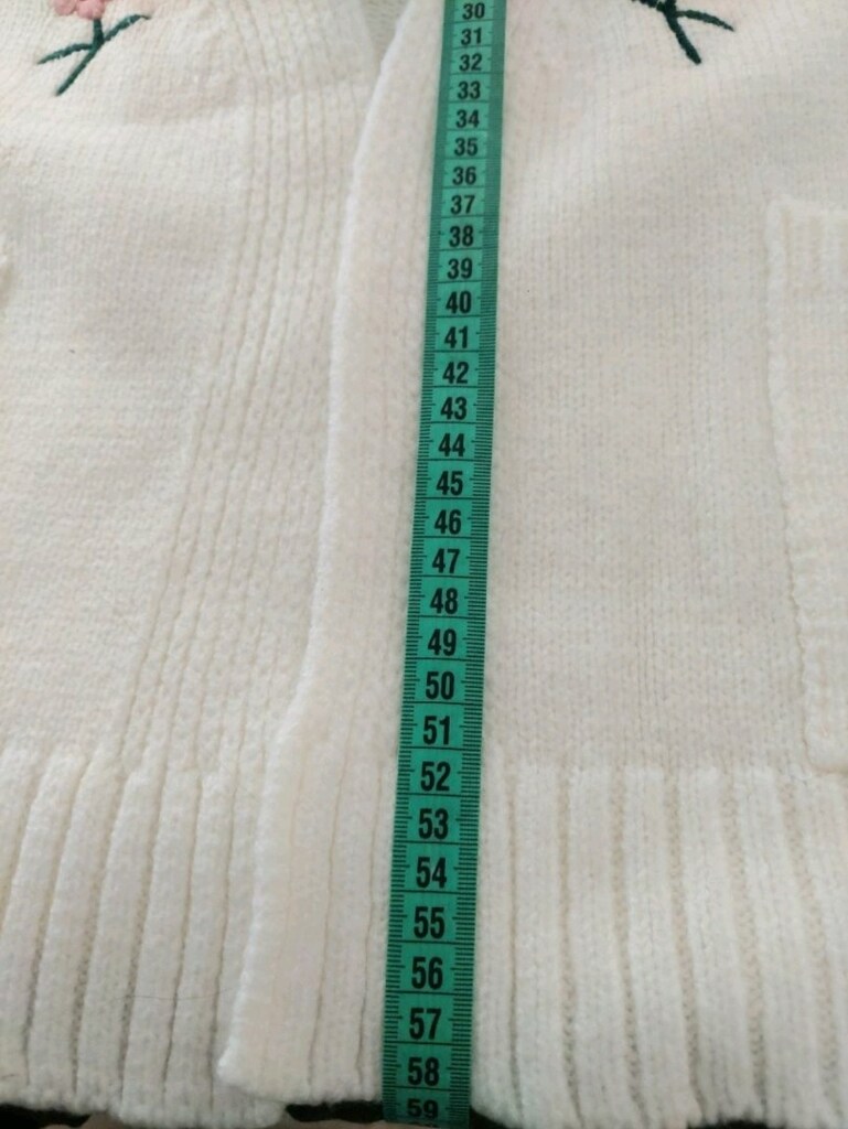 GUSTO serpme çiçek nakışlı triko hırka - 11