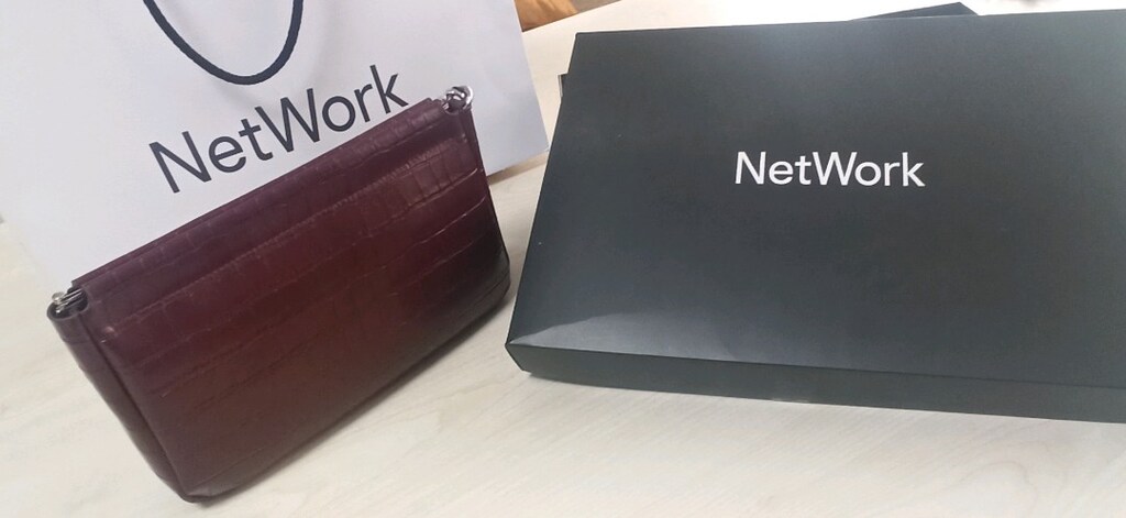 Network marka bordo kadın el çantası.Sıfır üründür. - 3