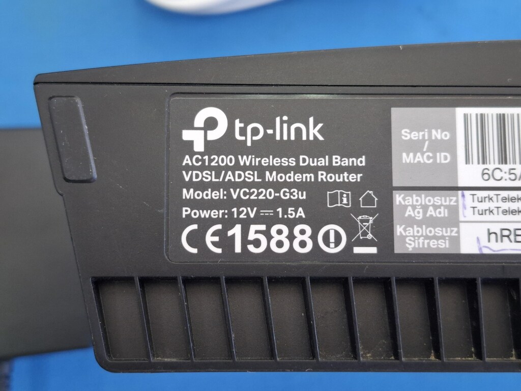 Tp-Link Vc220-G3U 1200 Mbps Kablosuz 11Ac VDSL2 Modem - 4