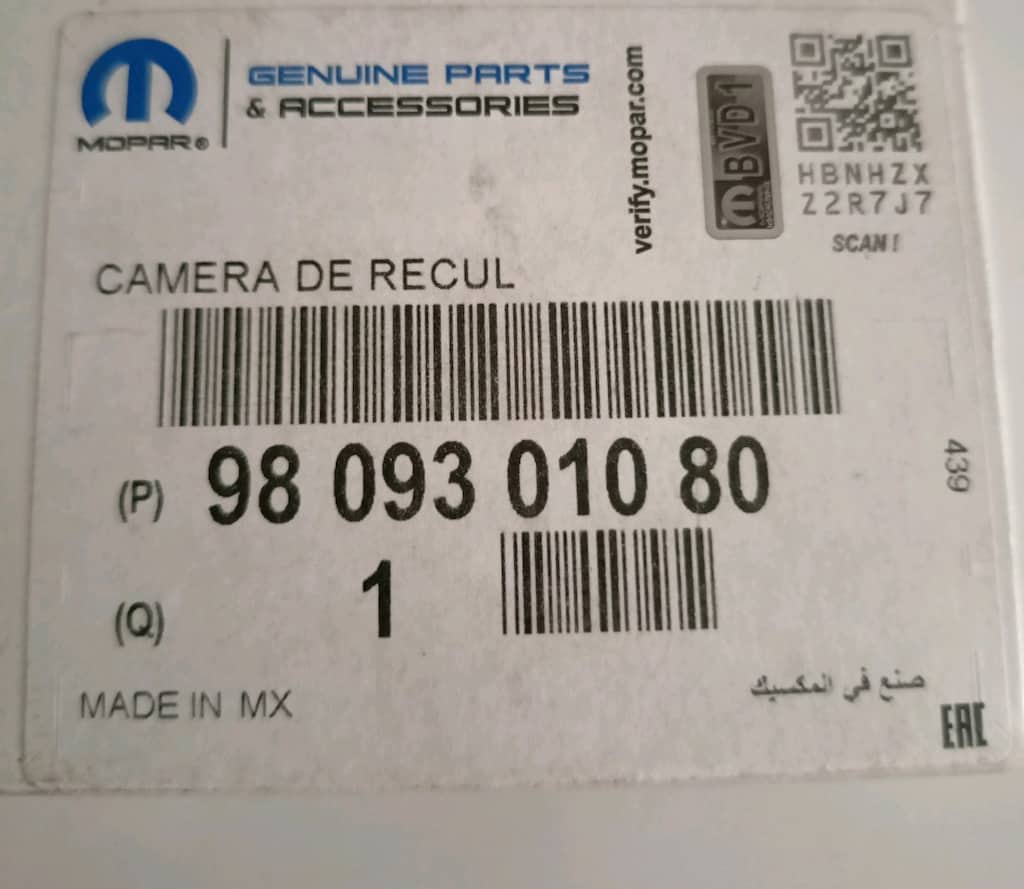 Peugeot Citroen Panaromik Geri Görüş kamerası Sıfır Orjinal 9809301080 - 9