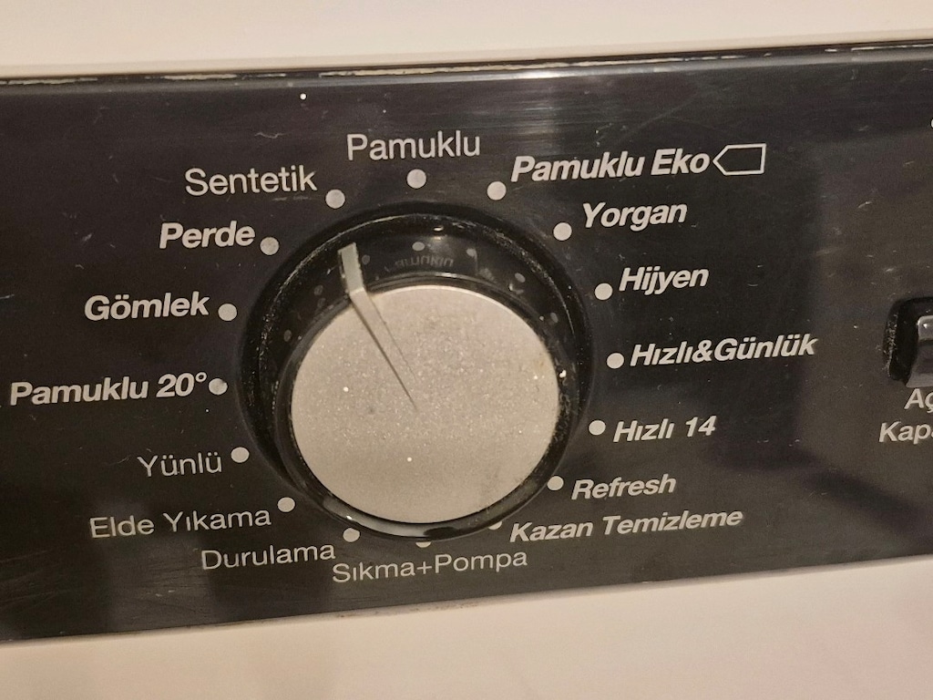 mükemmel çalışır durumda çamaşır makinesi