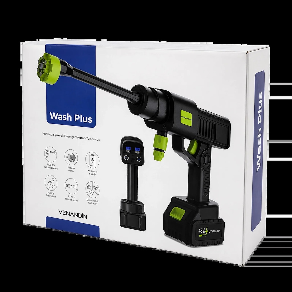 Kablosuz Basınçlı Yıkama Tabancası 12 Bar 150W - 5