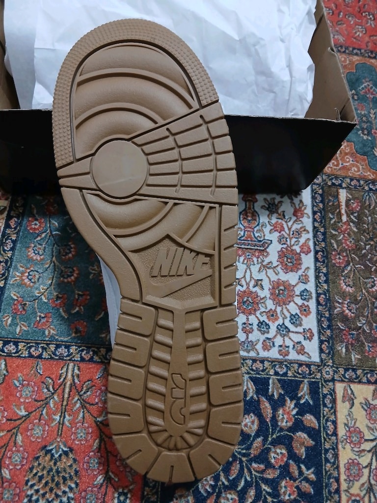 Nike dunk jumbo 46 numara beyaz spor ayakkabı Hiç kullanılmadı - 4