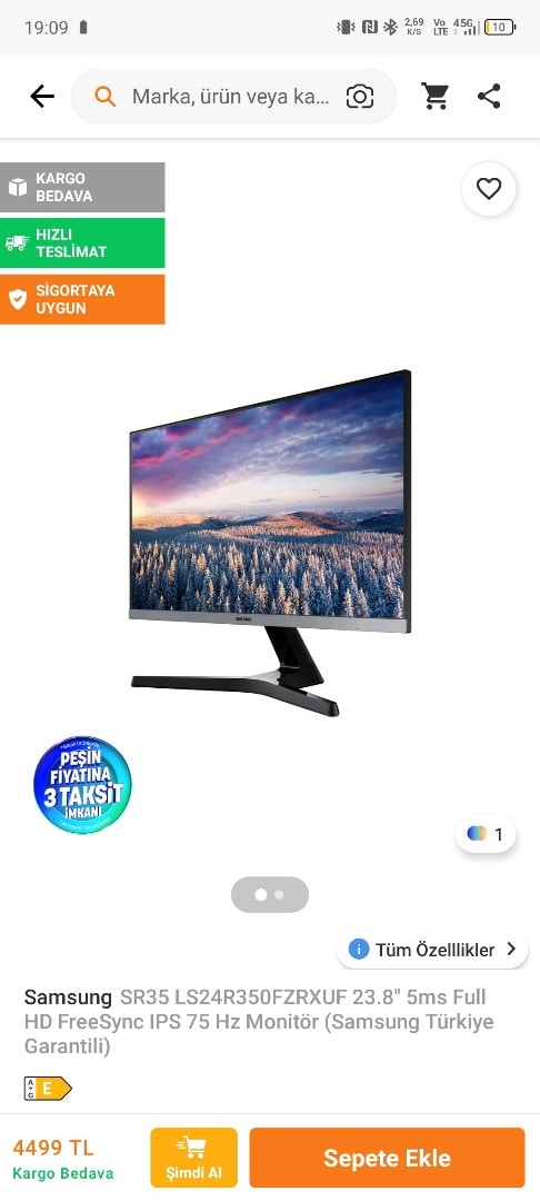 Samsung Monitör - 7
