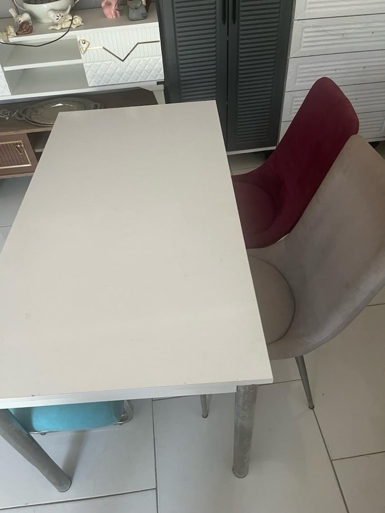 masa sandalye 4 kişilik sabit masa - 3