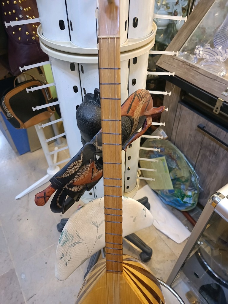 Ahşap Gövdeli Dilimli Cümbüş Saz - 4