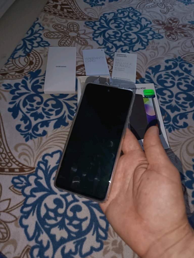 samsung a52 128gb hafiza 8gb ram yurtiçi cihazı ciftsimli NFC var - 13