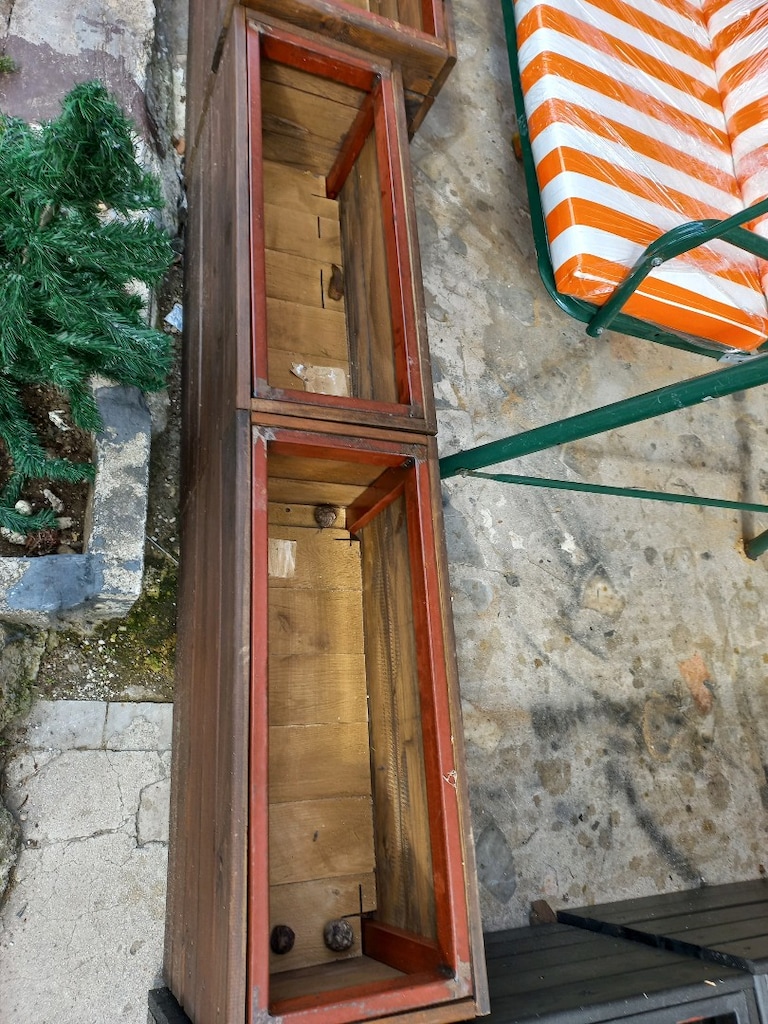 Ahşap Saksı Çift - 4