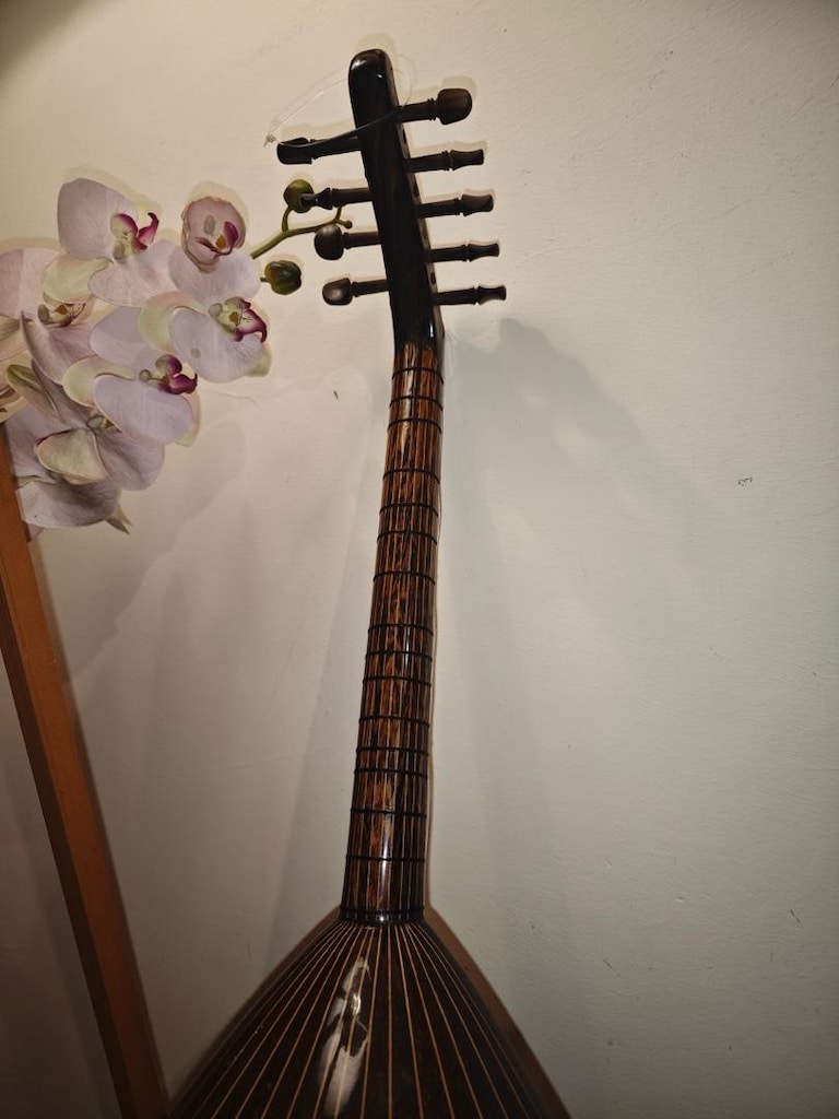 abanoz burgu , full gül ağacı lavta - 9