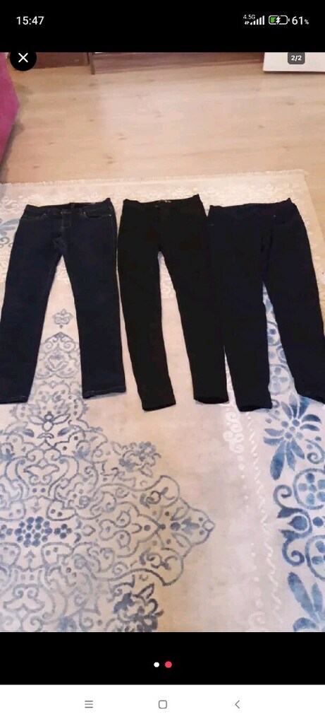 biri sıfır az kullanılmış bayan kot pantolon 28 30 36 bedenler