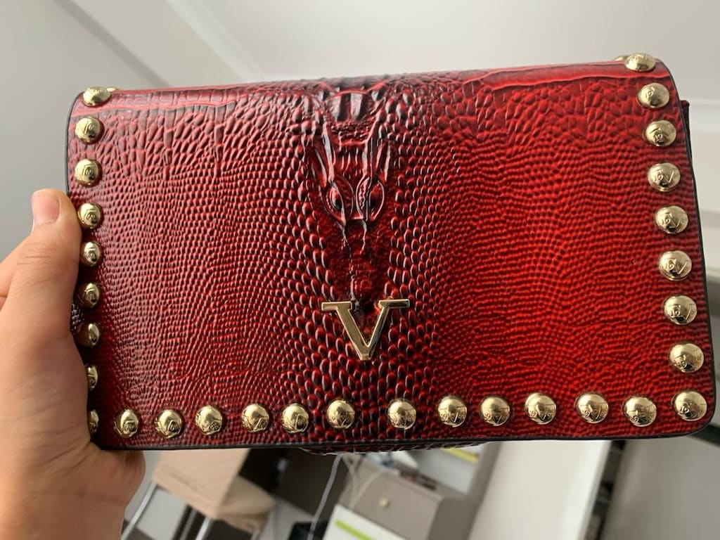 Versace hakiki kadın çantası - 8