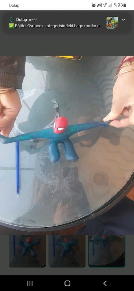 spiderman lastik oyuncak