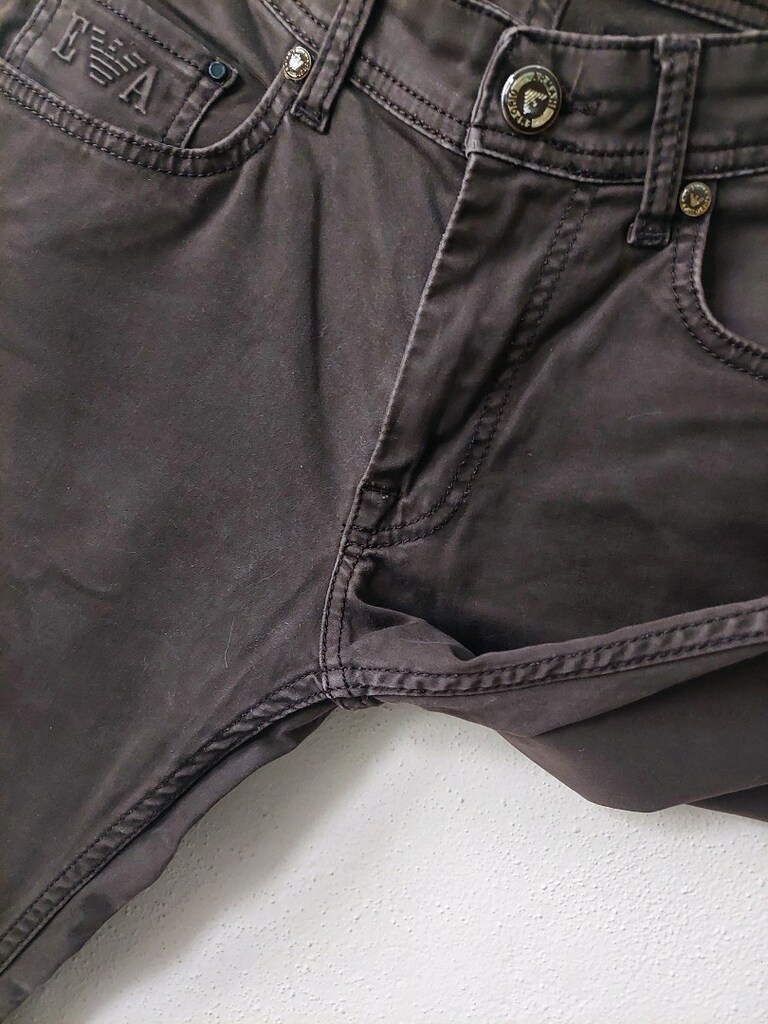 ARMANİ JEANS erkek vizon kot pantolon - 4