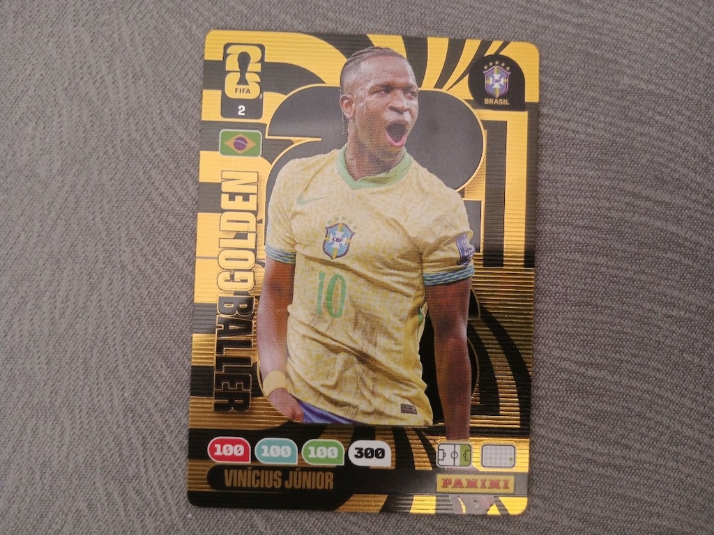 Panini Fwc Vinicius jr. Golden baller 2 kartı