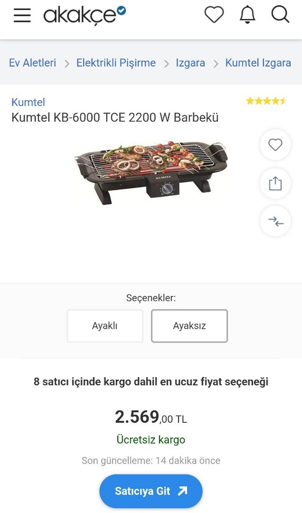 Kumtel Elektrikli Mangal / Barbekü / Izgara - 4