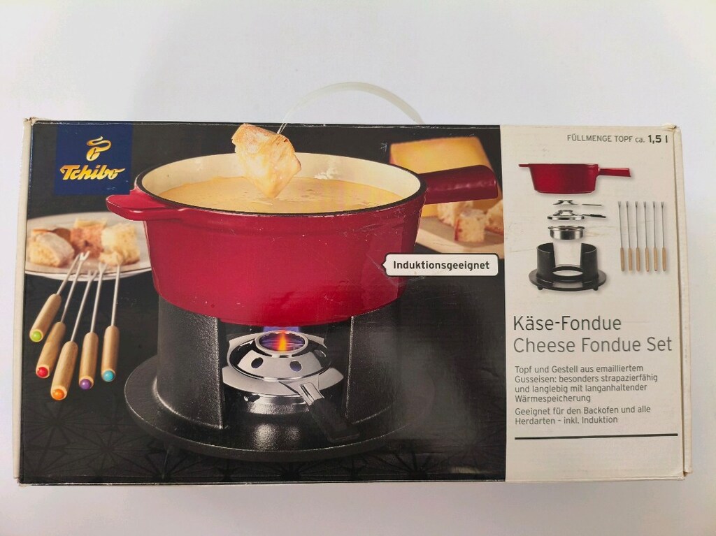 Tchibo Kırmızı Peynir Fondü Seti