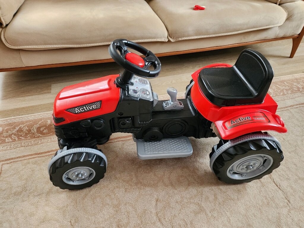 pilsan akülü traktör kırmızı 6v - 2