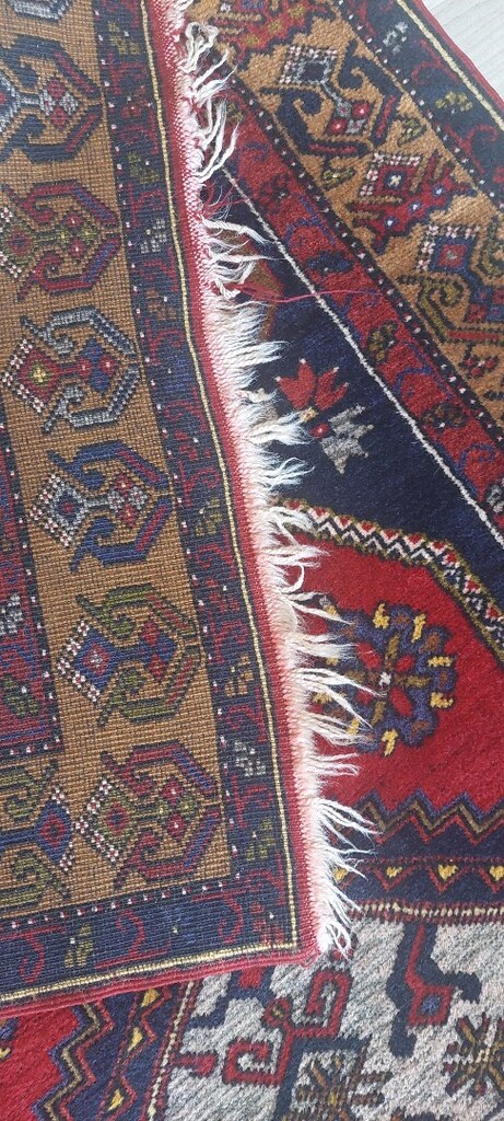 Kayseri Yahyalı yün kök hali el dokuma - 6