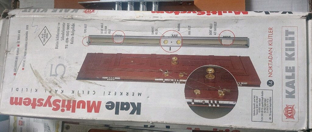 Kele kilitÇelik kapı kilit sistemi - 9
