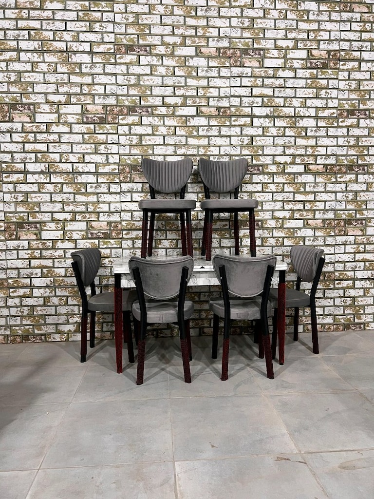 6 kişilik yemek masası - 6