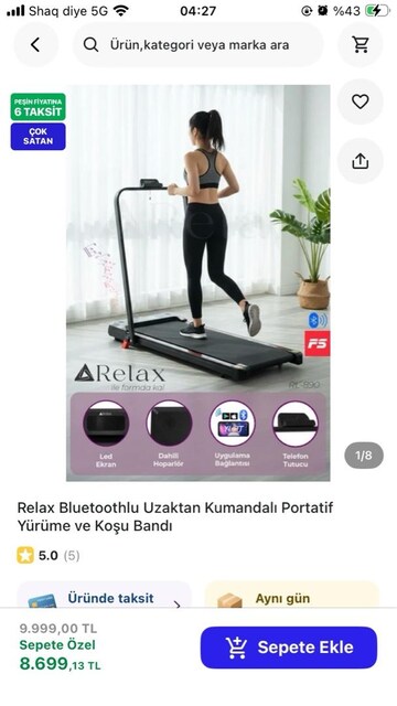 portatif koşu bandı