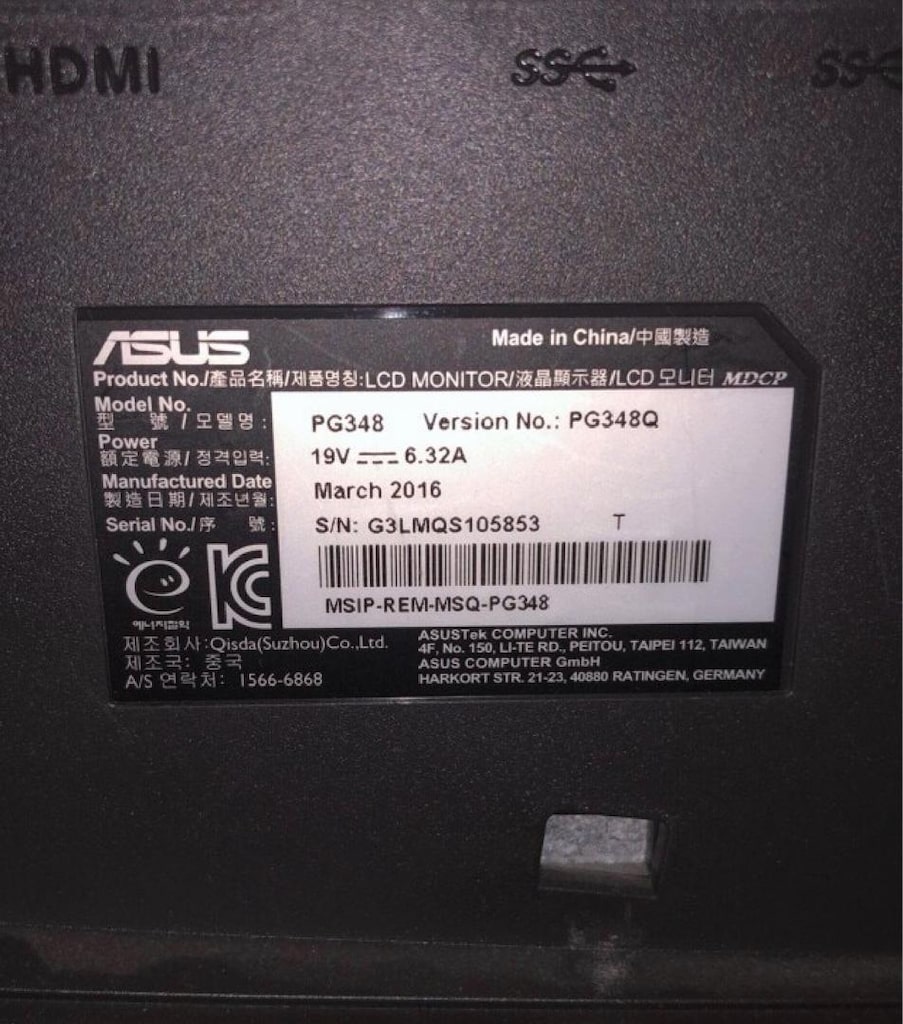 ASUS ROG Swift PG348Q 34”, 3440×1440 kavisli IPS, G-SYNC oyuncu monitö - 2