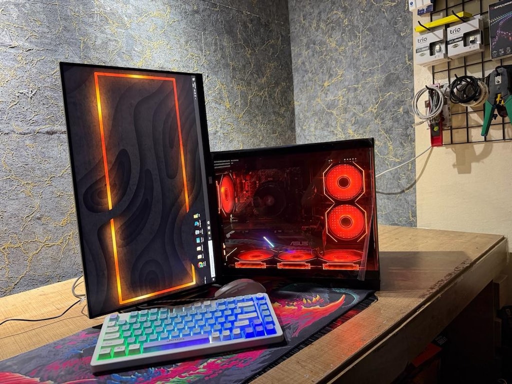 RX 5700 XT Oyun Bilgisayarı Ryzen 7 5700 16GB Full Set 25" 200Hz Monit - 4
