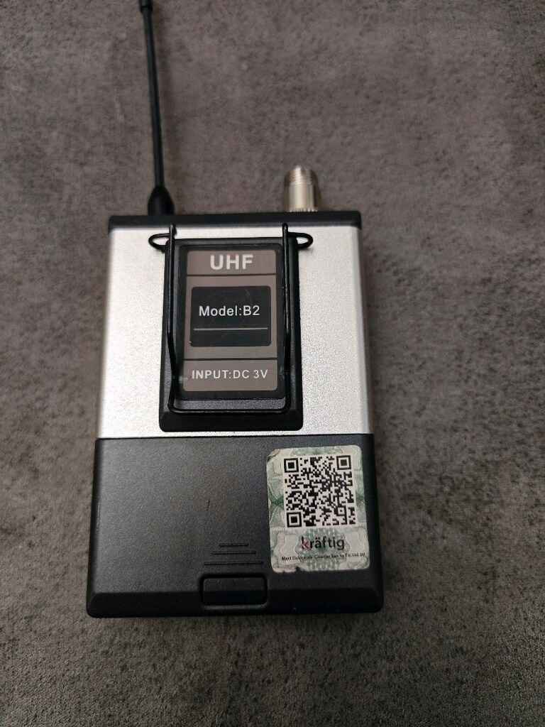 Kräftig B2 UHF Telsiz Bel Tipi Verici (Bodypack) - 3