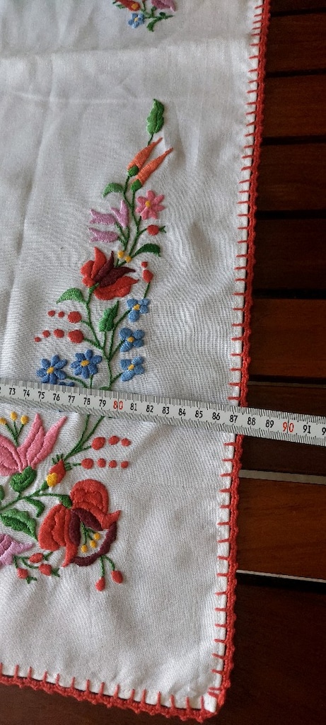 ANTIKA AVRUPA NAKIS MACAR ORTU 86CM BOL BIBERLI VE CİCEKLER TEMA SİFİR - 13
