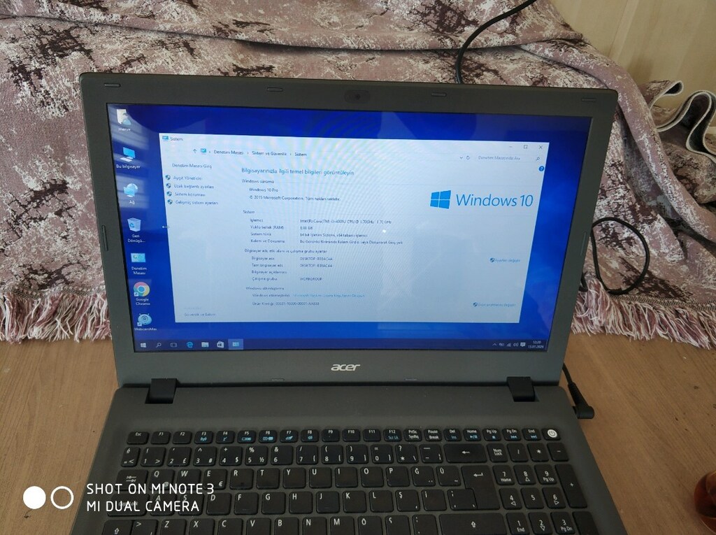 Acer slım i3 4 nesil 8 GB rem geforce 920m sıfır ayarında temiz laptop - 8