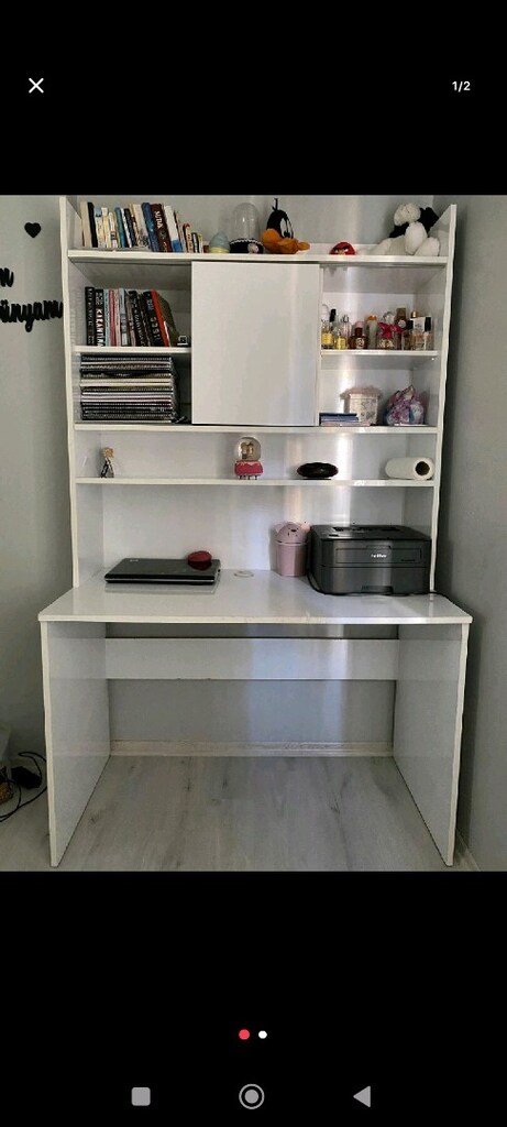 KİTAPLIK MDF sürgülü kapaklı - 3