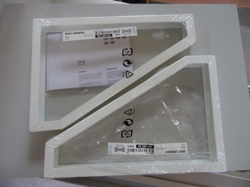 2 adet raf tutucu - beyaz - IKEA