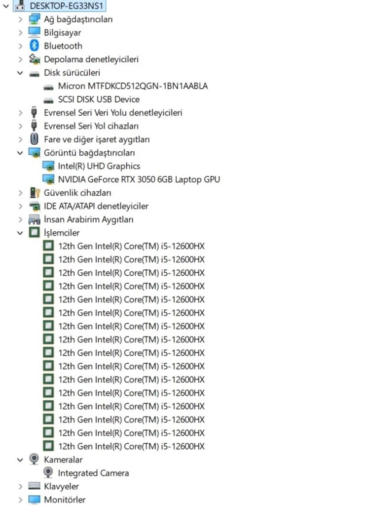 i5 12. Nesil Lenovo LOQ 24 GB RAM 16 ay garantili oyun canavarı laptop - 9