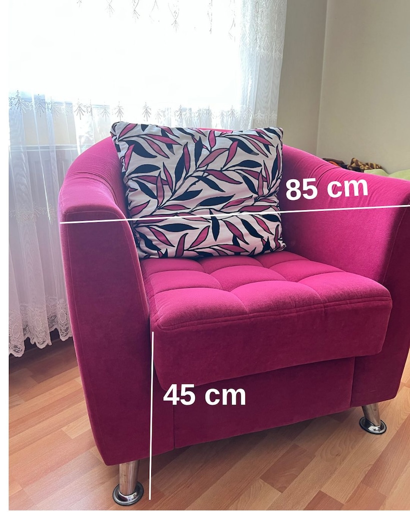 Fuşya Berjer Tekli Koltuk - 2