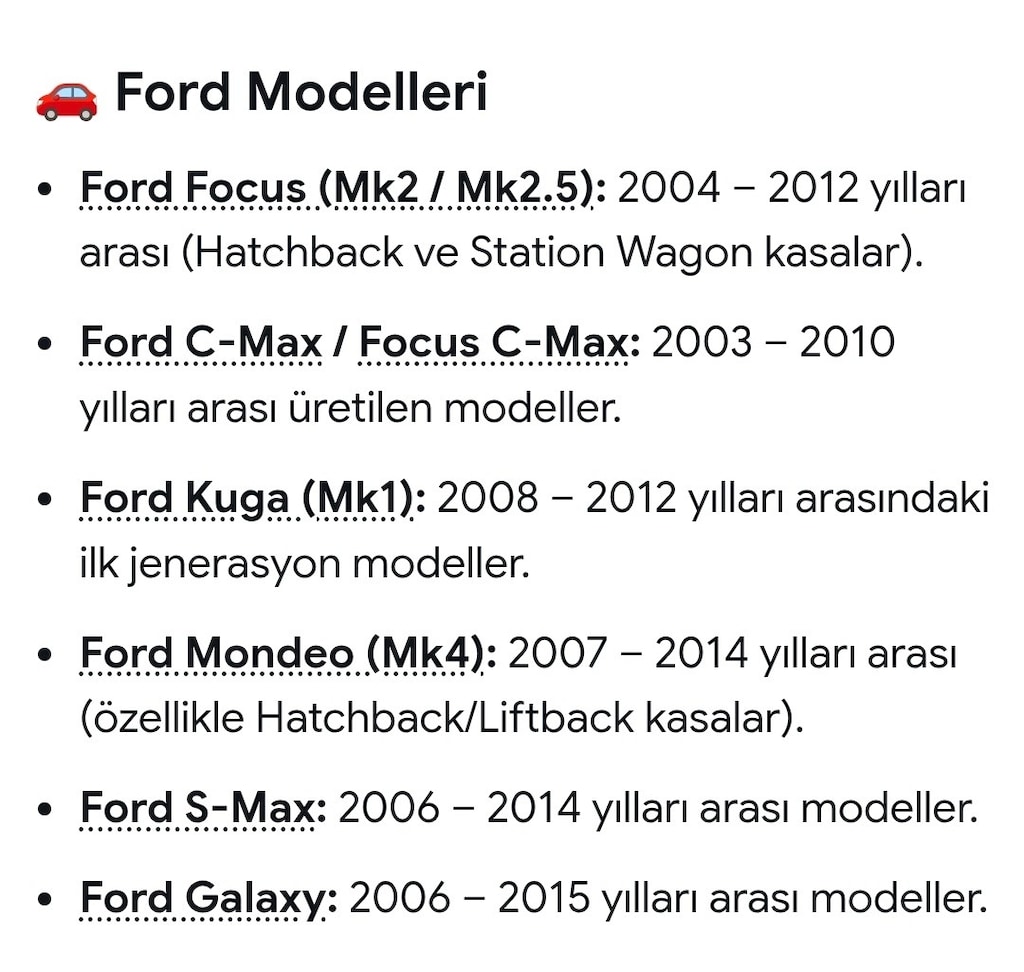 FORD FOKUS 3-3.5-C-MAX-KUGA-MONDEO ORİJİNAL BAĞAJ KİLİDİ - 6