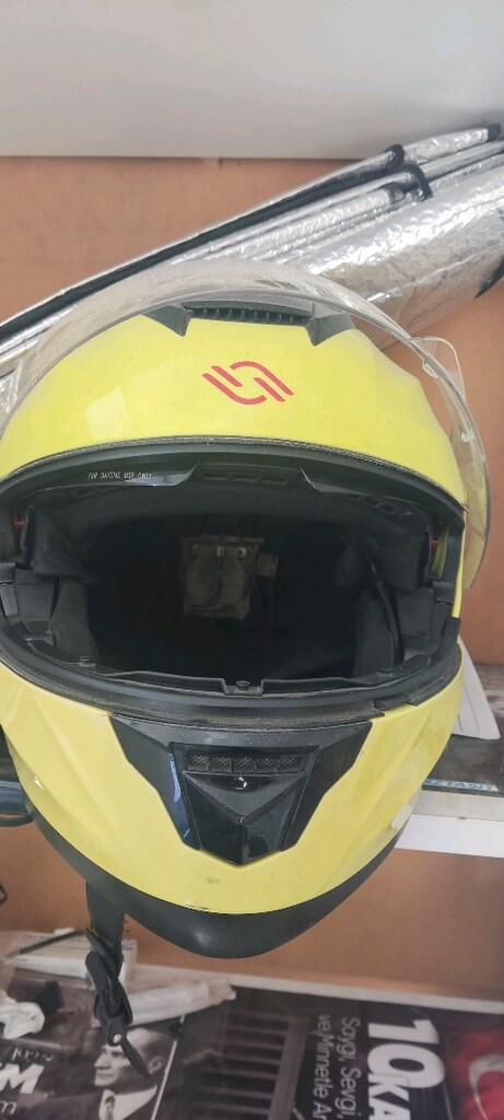 temiz Interkomlu kask vizor açılıp kapanıyor - 2