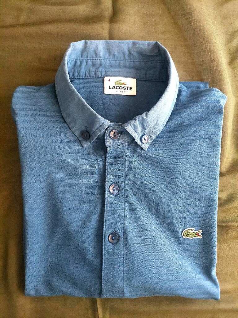 Lacoste erkek mavi polo yaka tshirt - 7