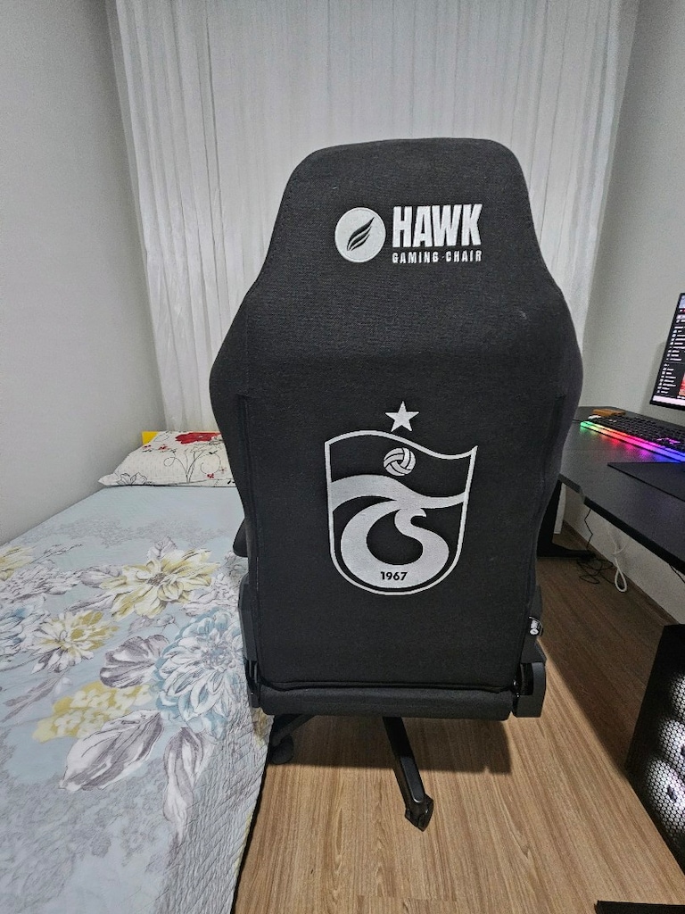 Hawk Future Black Kumaş Oyuncu Koltuğu - Temiz - Bel Yastıklı - 3