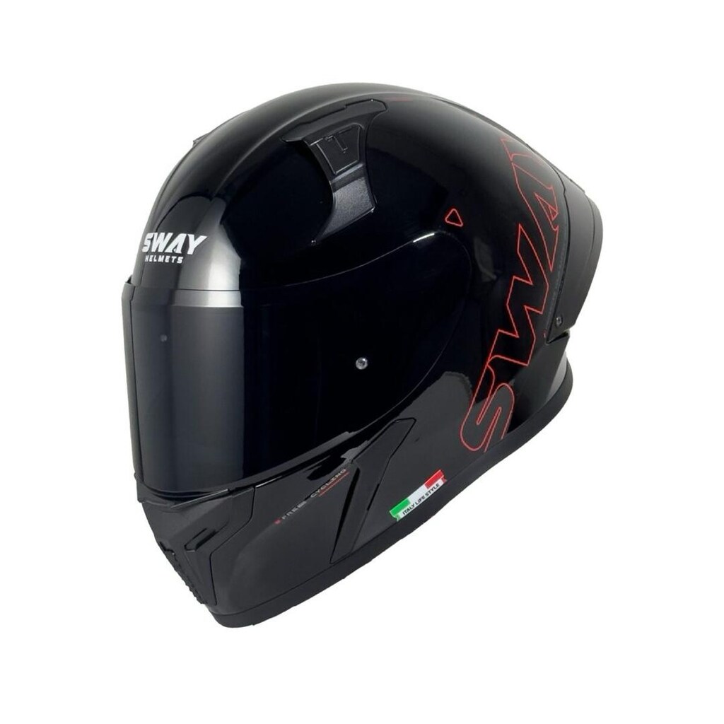 SWAY F357 KAPALI KASK - Parlak Siyah - 2