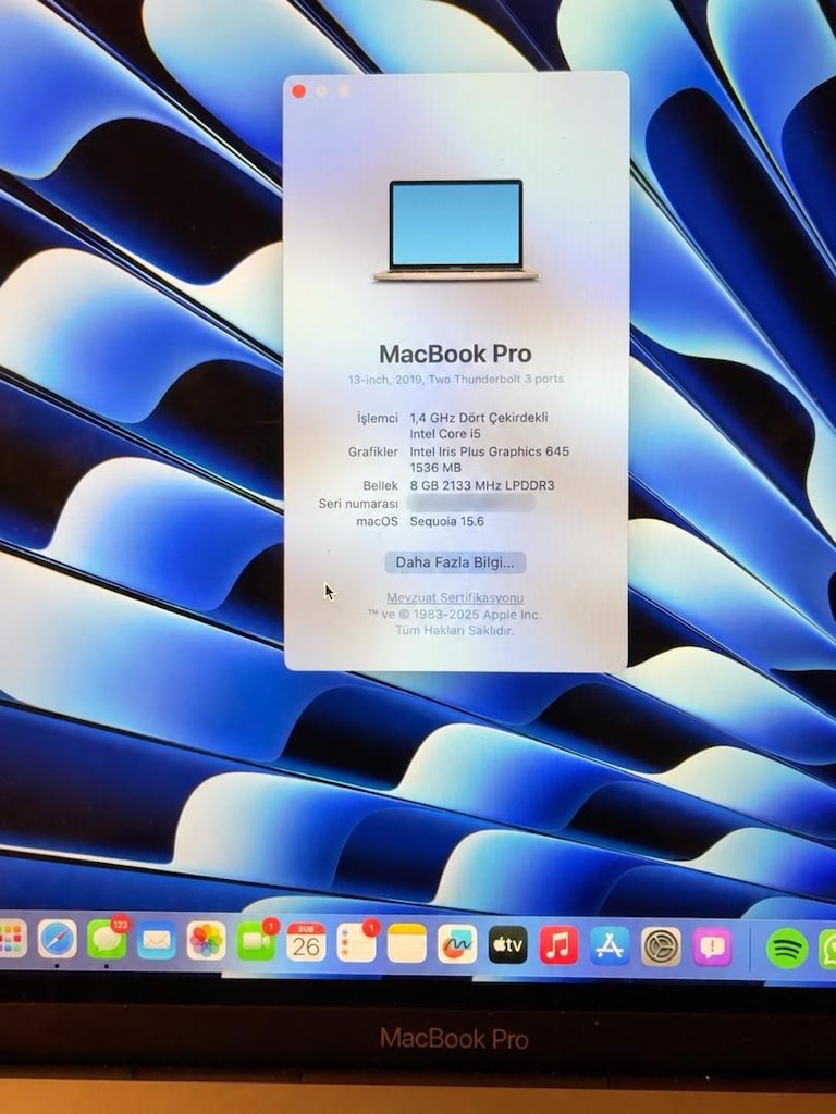 MacBook Pro 13 2019 A2159 8GB 128GB - 4