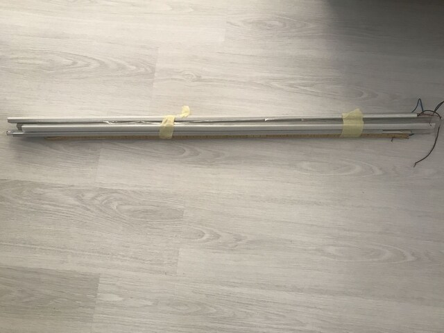 Alüminyum Boş Kasa Profil 1 Metre Buzlu Kapaklı Led