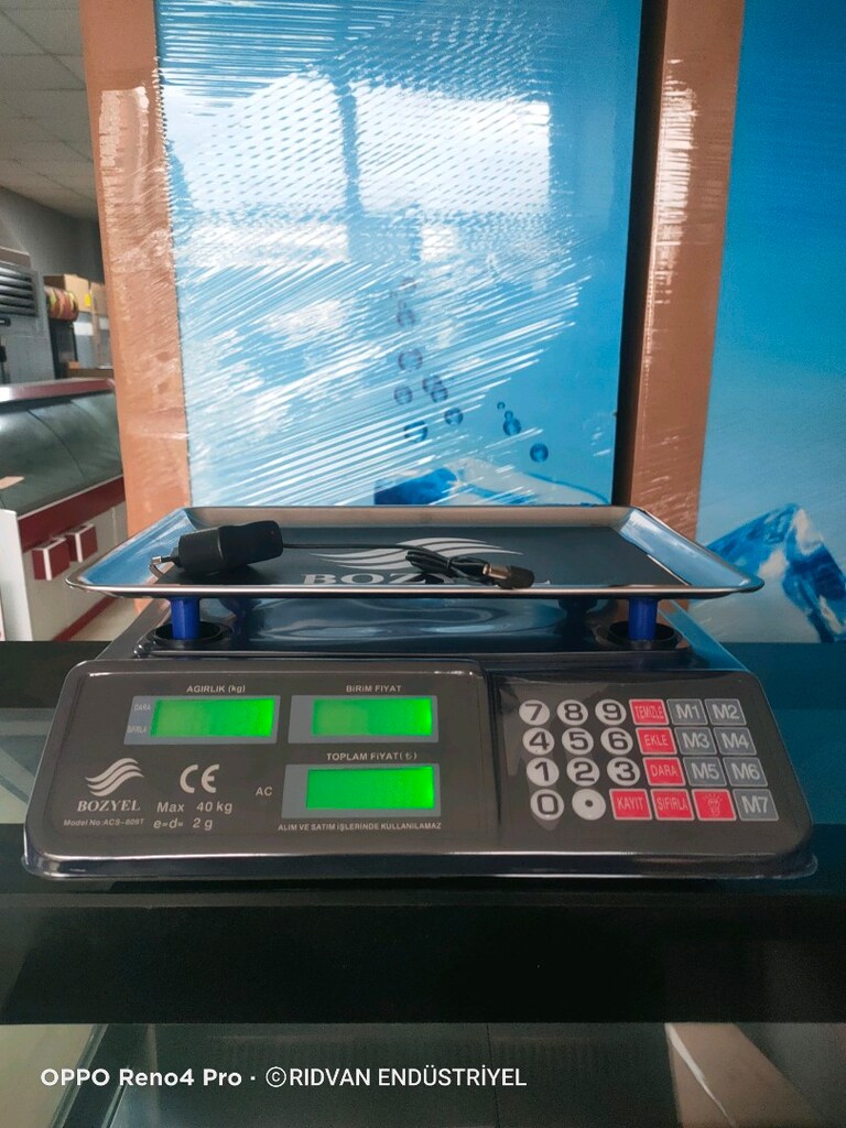 şarjlı terazi akülü terazi hassas elektronik 40 kiloluk manav terazisi - 17